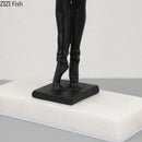 GobekUsa Golden Ballerina Sculpture Desk Ornament Aesthetic Room Decor Figure
