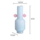 GobekUsa Glass Vase with Ears: Floral Arrangement Accessory
