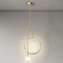 GobekUsa LED Ring Pendant Chandelier for Home Dining Living Bedroom Suspension