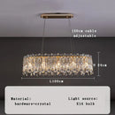 GobekUsa Crystal Pendant Chandelier for Living Room Bedroom - Luxury Hanglamp by Lamparas Lustres