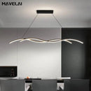 Modern Black and White Metal LED Pendant Light