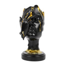 GobekUsa Abstract Face Mask Silence Gold Resin Statue Home Decor Figurine