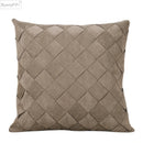 GobekUsa Grey Weaving Luxury Pillow Cover 45x45cm for Sofa Livingroom Bedroom