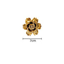 GobekUsa Elegant Porcelain Peony Flower Wall Ornaments