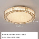 GobekUsa Crystal Glass Luxury Ceiling Chandelier - Gold LED Home Decor