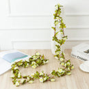 GobekUsa 250cm Rose Flowers Vine Garland Autumn Cane Backdrop Decor