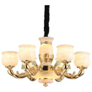 GobekUsa Luxe Jade Copper Living Room Chandelier