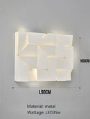 GobekUsa Geometric Art Indoor Wall Lamp for Bedroom Living Room Staircase Home Decor