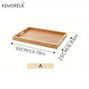GobekUsa 1PCS Rectangular Wooden Trays - Multipurpose Kitchen Storage Organizer