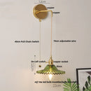 GobekUsa Green Glass Knob Switch LED Wall Lights for Kitchen, Bedroom, Living Room