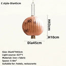 GobekUsa Bamboo Lantern Pendant: Handmade Fabric Shade for Elegant Hotel and Restaurant Lighting
