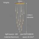 GobekUsa Gold-Plated LED Chandelier for Luxury Living Room and Restaurant