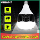 GobekUsa 220V E27 LED Bulb: High Power 30W-150W LED Light for Garage Warehouse