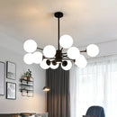 GobekUsa Glass Ball LED Chandelier for Bedroom and Dining Room