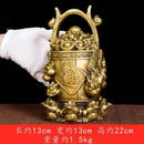 GobekUsa Copper Treasure Bowl Money Jar for Home Decor