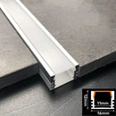 GobekUsa LED Aluminum Profiles Corner Channel with Transparent/Milky Diffuser for Strip Lights