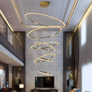 GobekUsa Crystal Chandelier: Stair Pendant Lamp, Living Room & Interior Lighting