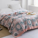 GobekUsa Cotton Gauze Towel Throw Blanket - Soft and Cozy Bedspread for All Seasons