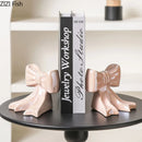 GobekUsa Bowknot Ceramic Vase: Shiny Porcelain Floral Decor for Aesthetic Rooms