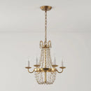 GobekUsa Crystal Chandelier: Elegant Iron Art Pendant for Dining Room, Living Room, and More