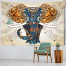 GobekUsa Elephant Mandala Tapestry Tree of Life Wall Hanging Psychedelic Witchcraft Home Decor