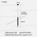 GobekUsa Black Gold Pendant Lamp: Modern Nordic Designer LED Indoor Lighting