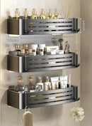 GobekUsa Corner Shelf Organizer - Bathroom & Kitchen Storage Solution