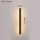 GobekUsa Black Waterproof LED Wall Light | Minimalist Outdoor Garden Balcony Terrace Decor