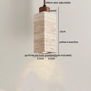 GobekUsa LED Yellow Travertine Hanging Lamp for Home Decor and Lighting Fixtures