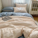 GobekUsa Ice Silky Solid Bedding Set - Cooling Satin Smooth Quilt Cover Set