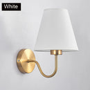 GobekUsa Gold Fabric Wall Lamp for Modern Nordic Style Living Spaces