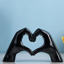 GobekUsa Loving Gesture Heart Sculpture: Home Decor, Wedding Gift, Valentine's Day Decor