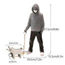 GobekUsa Banksy Dog Walker Resin Statue: Trendy Street Art Figurine for Home Office Decor