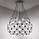 GobekUsa LED Net Pocket Pendant Light: Minimalist Creative Art Chandelier for Living Room