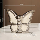 GobekUsa Butterfly Ceramic Vase: Home Decor Flower Arrangement Figurine Butterfly Flowerpot
