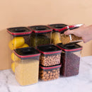 GobekUsa Kitchen Storage Container Jars with Lid for Cereals Spices Organization