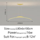 GobekUsa LED Ceiling Pendant Lamp: Minimalist Chandelier, Height Adjustable, Home Decor Solution