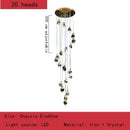 GobekUsa Crystal Chandelier Pendant Lights for Elegant Home Decor