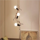 GobekUsa Iron Man Chandelier: Modern Creative Art Climber for Aisle, Corridor, Children's Room, Bedroom