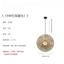 GobekUsa Bamboo Weaving Wall Lamp LED E27 Zen Art Decor for Study Tea Living Room