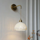 GobekUsa Ceramic LED Wall Lights with Pull Chain Switch for Restaurant and Bedside