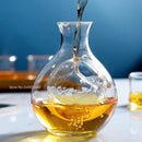 GobekUsa Crystal Glass Wine Decanter & Sake Glass Set- Hamster Nest Design