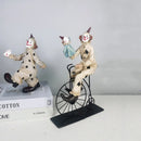 GobekUsa Circus Clown Joker Figurine: Cheerful Buffoon Doll for Home Office Decor