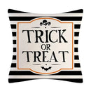 GobekUsa Halloween Linen Cushion Cover for Living Room Decor and Sofa - Trick or Treat