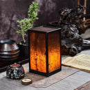 GobekUsa Hedge Stone Candle Holder: Ancient Decorative Amber Table Lamp