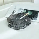 GobekUsa Iceberg Glass Dessert Plate: Artistic French Club Tableware