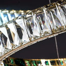 GobekUsa Crystal Ring Ceiling Chandelier | Stainless Steel | Luxury Home Decor