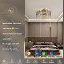 GobekUsa Gold Crystal Ceiling Chandelier: Luxury Modern LED Pendant for Home Décor