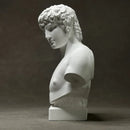 GobekUsa Antinous Retro Plaster Sculpture - European Inspired Room Figurine