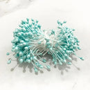 GobekUsa Blue Flower Cherry Stamen Berries Bundle for DIY Christmas Wedding Decor
